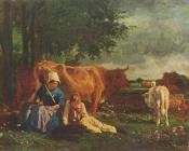 Pastoral Scene - 康斯坦·特罗荣